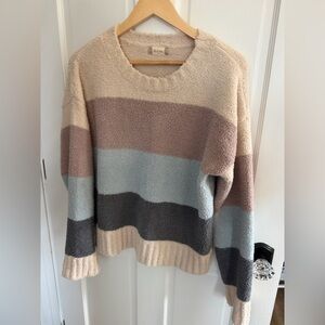 Altar'd State Cozy Striped Sweater